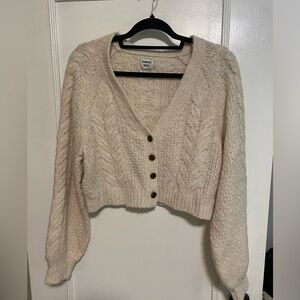Aritzia Sunday Best Cream Cardigan, size medium